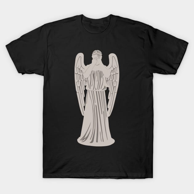 Doctor Who Weeping Angel T-Shirt by OutlineArt